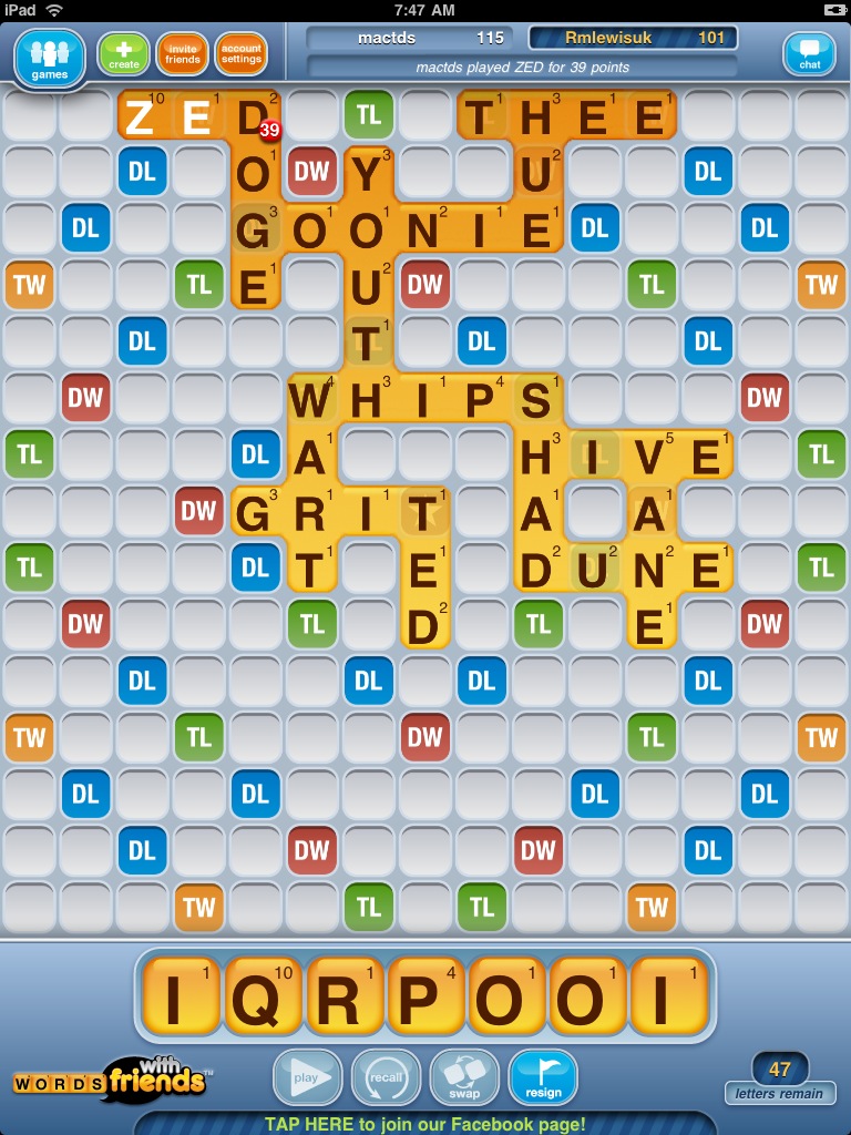 Words With Friends Mac App